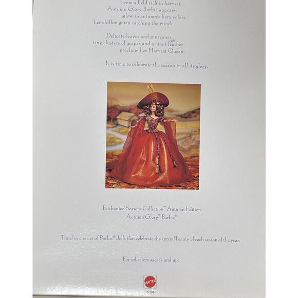 Autumn Glory Barbie Doll Enchanted Seasons Collector Edition 1995 Mattel 15204 - Picture 10 of 13